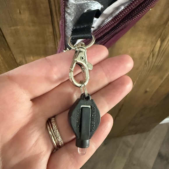 Travelon Burgundy Anti-Theft Sling Crossbody Bag - Picture 6 of 7